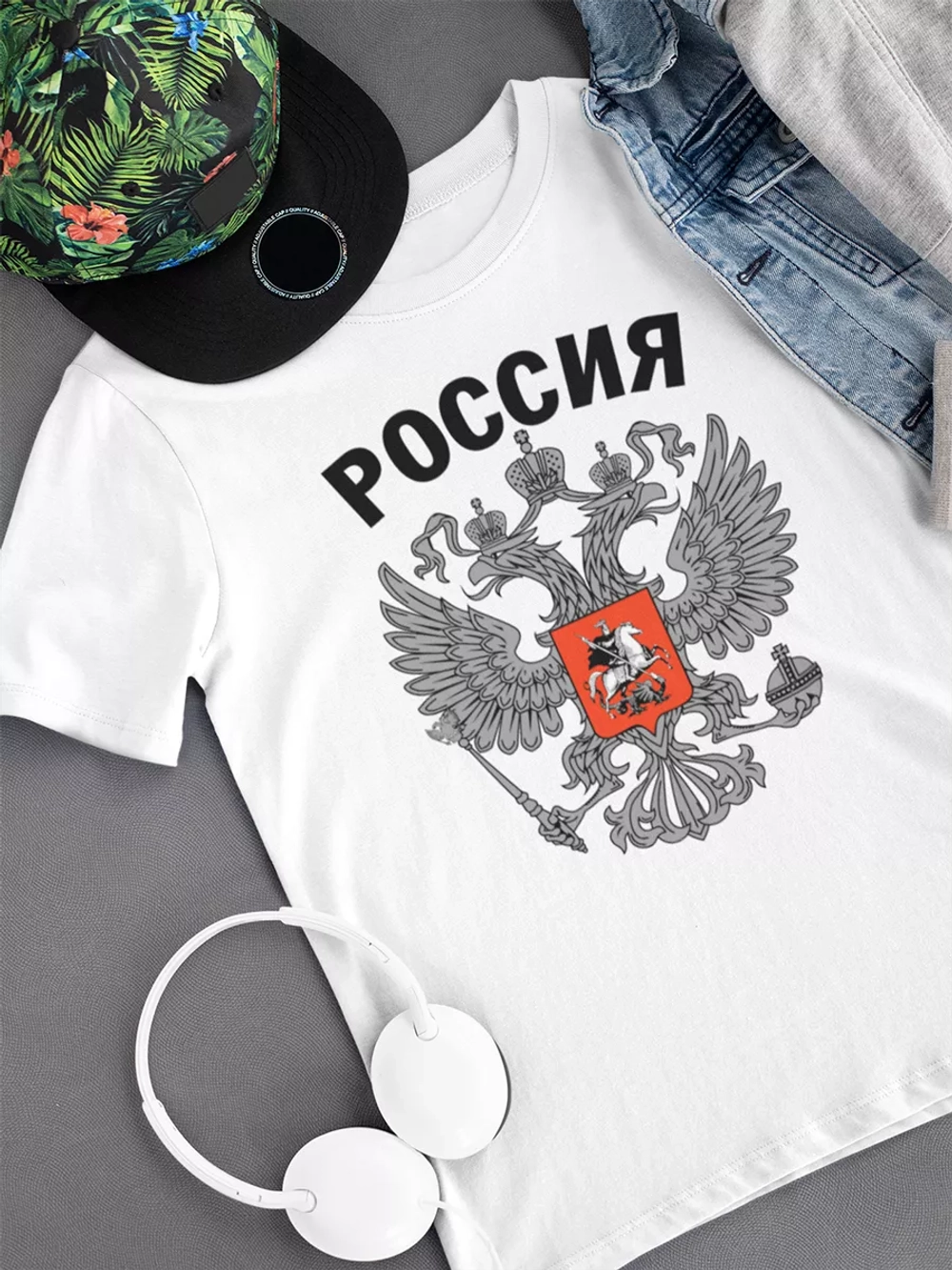 Футболка с гербом России