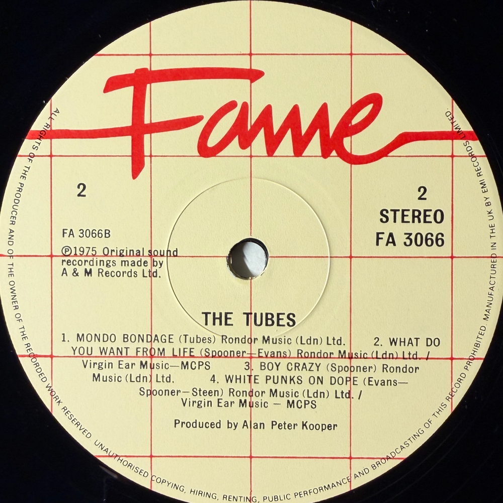 The Tubes ‎– The Tubes (Англия 1983г.) Т