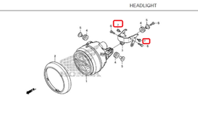 95701-06012-08. BOLT, FLANGE, 6X12