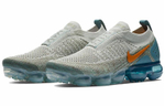 Кроссовки Nike Vapormax Moc 2 Light Silver Campfire Orange Celestial Teal (Женская размерная сетка)