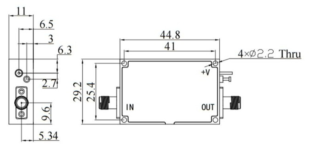 LT-AM2-0416-15-SMAF, Активный умножитель частоты, 4-16 ГГц, 15 dBm, SMA Female