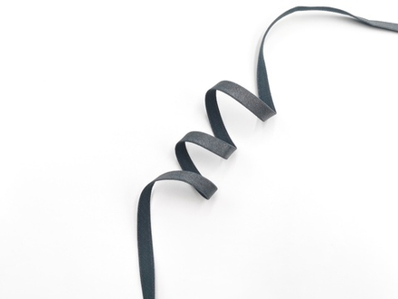 Бретелечная резинка, с блеском, 10мм, темно-серая, Турция, (Арт: BR650/10-169), м