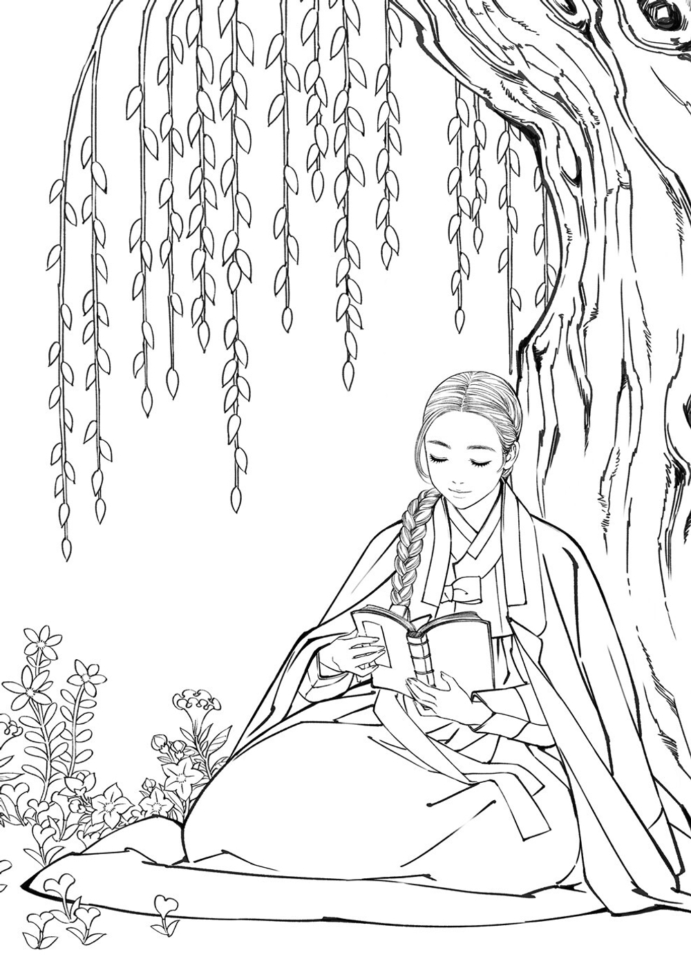 Hanbok Fairy Tale of Obsidian Special Edition Coloring Book