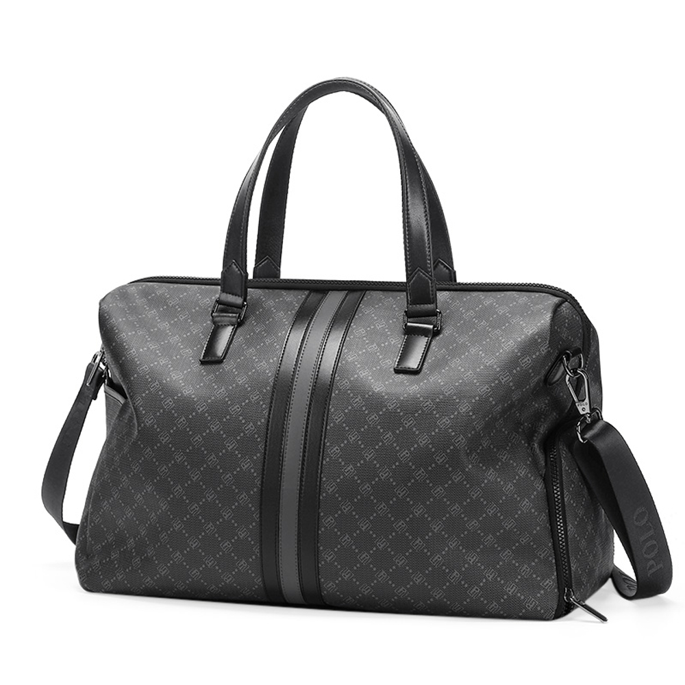 POLO 28L PVC Synthetic Leather Travel Bag Men"s Multicolor