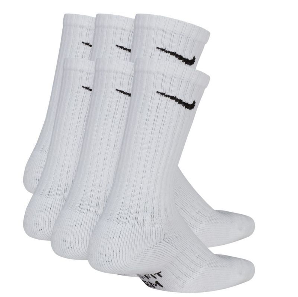 Теннисные носки Nike Everyday Crew 6P - white/black