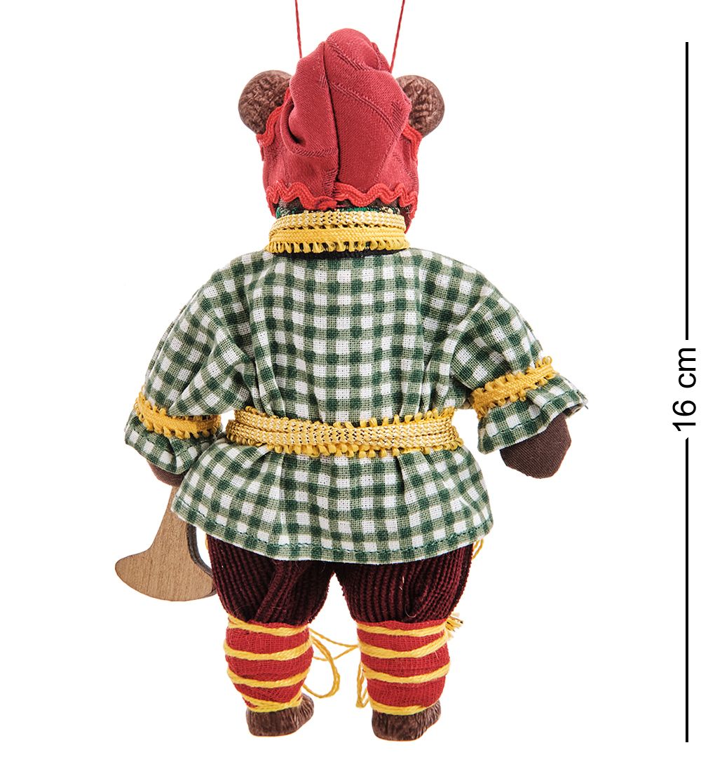 RK-875/4 Кукла подвесная «Медведь в колпаке с дудочкой»