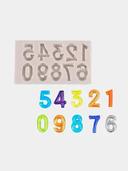 Силиконовый молд "Цифры 0-9"