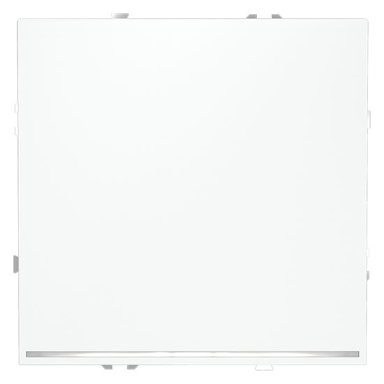 Выключатель встраиваемый VOLTUM S70 одноклавишный с подсветкой 10А, (белый матовый)