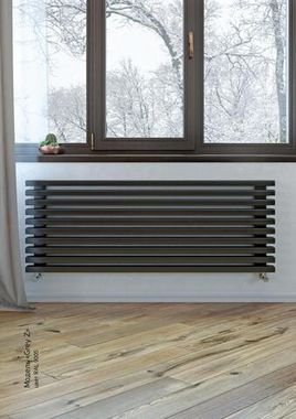 Низкие дизайн-радиаторы Grey 180мм с нижним подключением