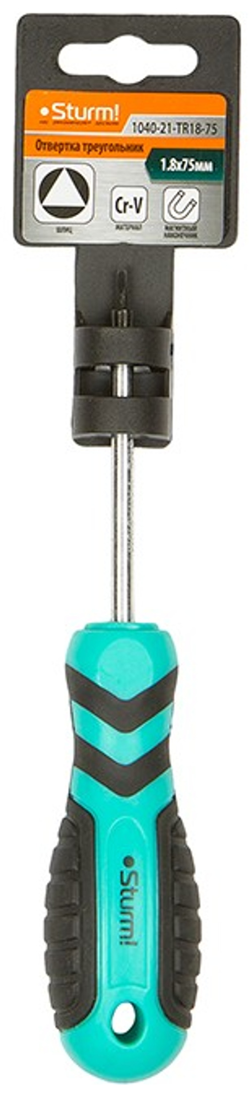 Отвертка шлиц Треугольник магнит.наконеч.,эрго ручка 1,875мм Штурм