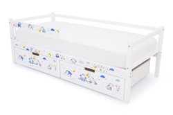 Детская кровать тахта Бельмарко Svogen белый барашки