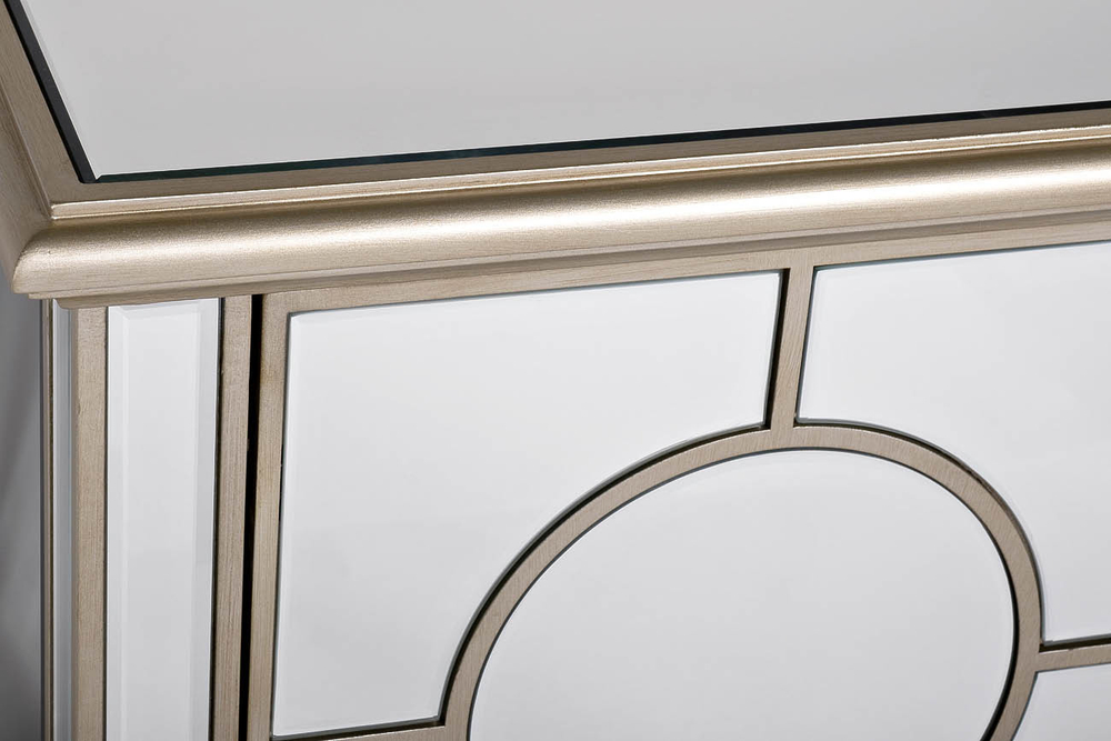 Тумба под телевизор зеркальная Garda Decor KFG041