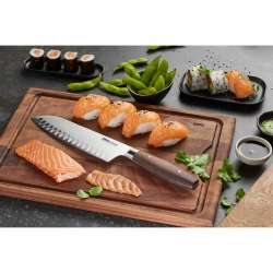 GEFU Enno 18 см нож Santoku с желобками