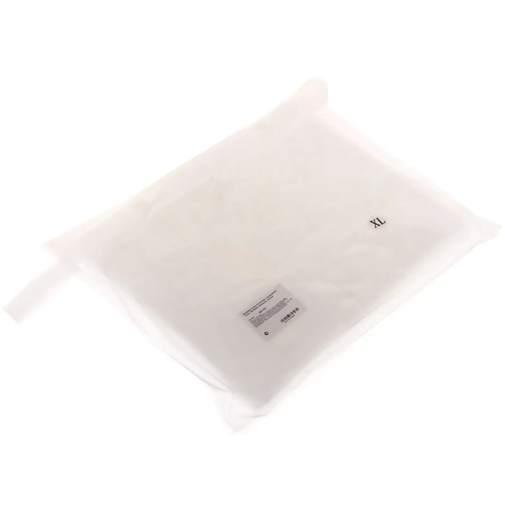 Дождевик-плащ 140 Мкрн 110см «Урал» с капюшоном и завязками, на кнопках, белый ДоброСад