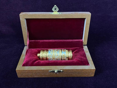 Флеш-карта круглая, 16гб, латунь, золото