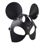 Черная кожаная маска Мышка Sitabella BDSM Accessories 3188-11
