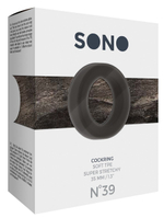 Чёрное эрекционное кольцо Cockring No.39 (Цвет: черный)