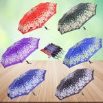 Зонт женский полуавтомат «Эфес», микс 6 цветов, 8 спиц, d-100см, длина в слож. виде 30см