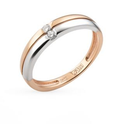 Кольцо из золота с бриллиантами