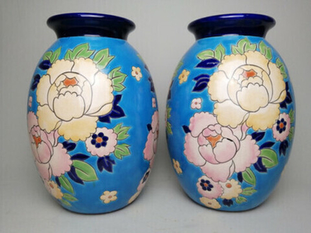 Парные вазы Longwy