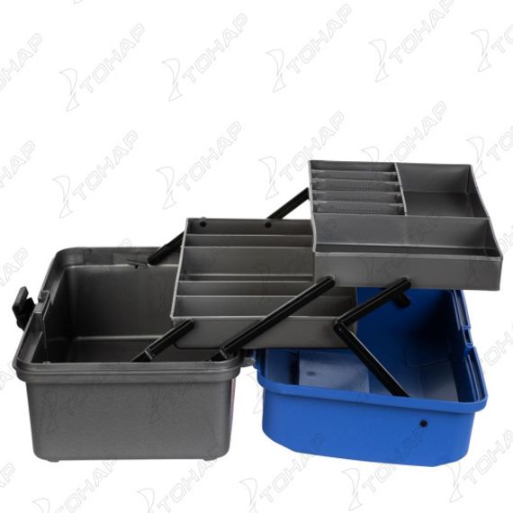 Ящик рыболова двухполочный синий (T-HS-FB2-B) Helios