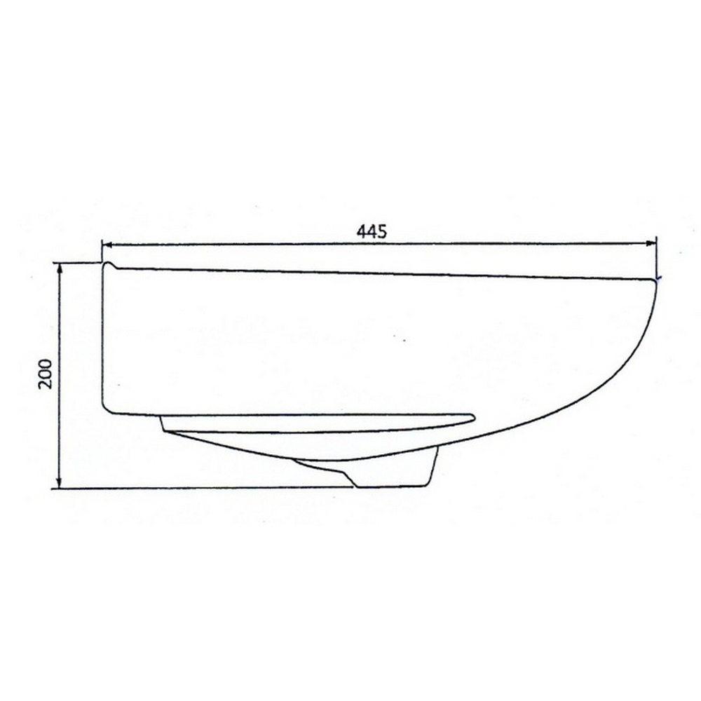 Умывальник "Антей -55" без перелива с отв (на пост.Салют, Антей , кронш 24см) (г.Лобня)