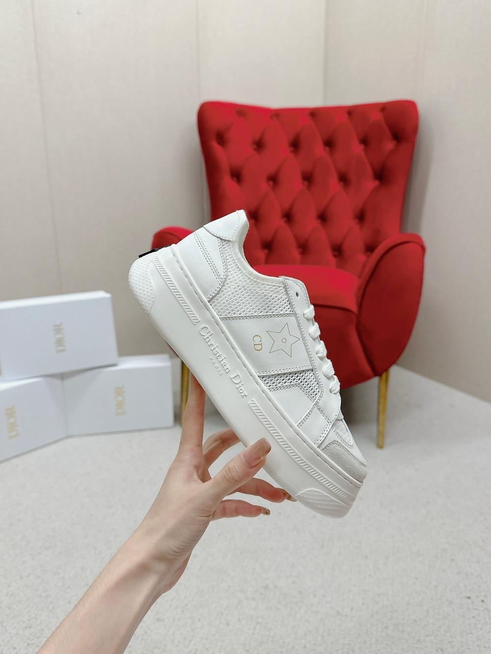 Christian Dior Star Platform Sneaker