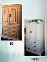 Краска для мебели, дерева и пластика матовая без запаха Гумвнутрянка палисандр 1 литр.