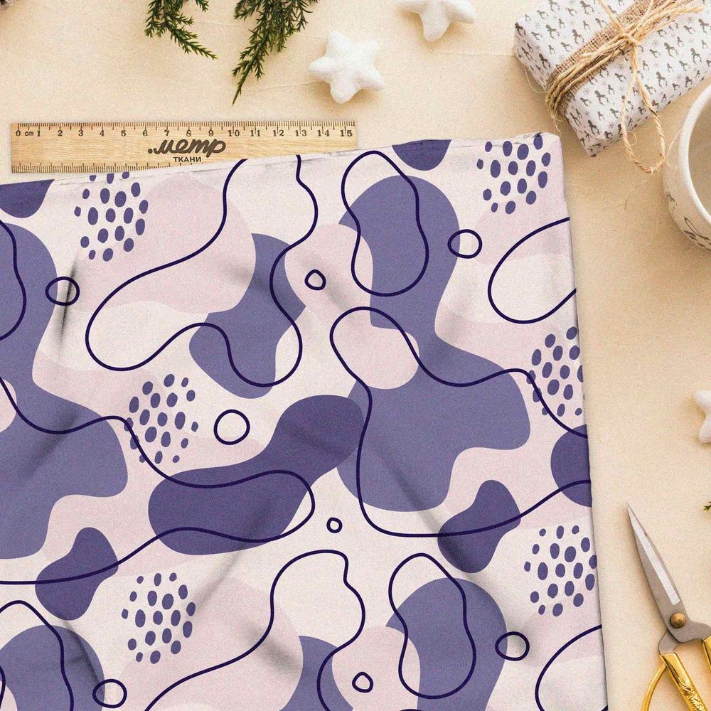 Ткань барби пятна милитари