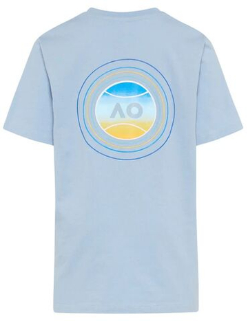 Мужская теннисная футболка Australian Open Tidal Logo - небесный
