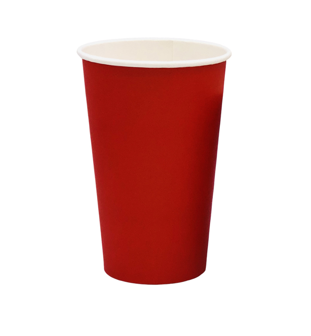 Кофе стакан красный однослойный 400мл