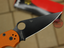 Spyderco Paramilitary 2 Orange-Black (Реплика) Уценка (нет шарика дэтенда)
