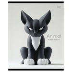 Тетрадь 48л., А5, клетка BG "Эстетика", "софт тач" ламинация, выб. лак