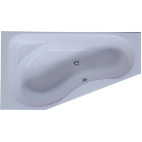 Акриловая ванна Aquatek (Акватек) Медея 170x95 L, с каркасом, с фронтальной панелью, со сливом-переливом