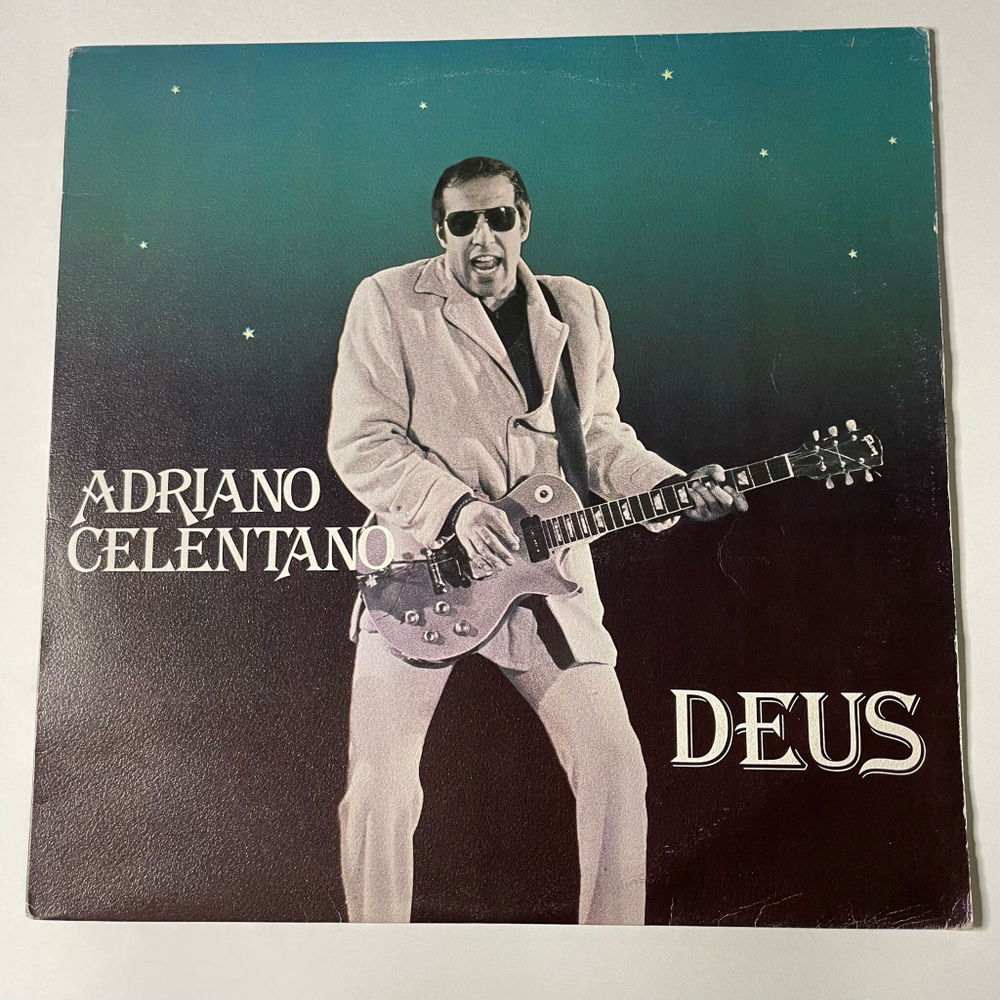 Винтажная виниловая пластинка LP Adriano Celentano Deus (Italy 1981)