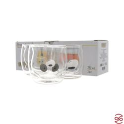 Набор стаканов с двойным стеклом Repast Animals 280 мл (3 шт)