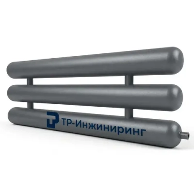 Регистр отопления РСЭ-3x219x5,0-6000 трёхрядный секционный с эллиптическими заглушками