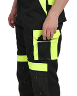 Костюм СИРИУС-ОНИКС куртка, брюки черный с лимонным