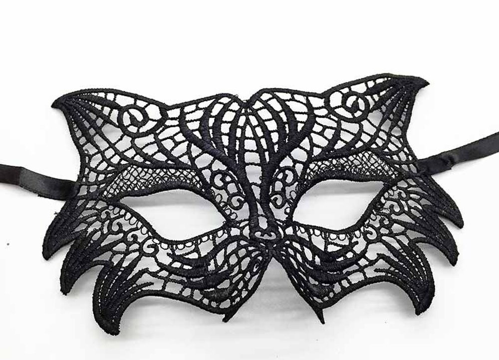 Маска кружевная Теодора черная