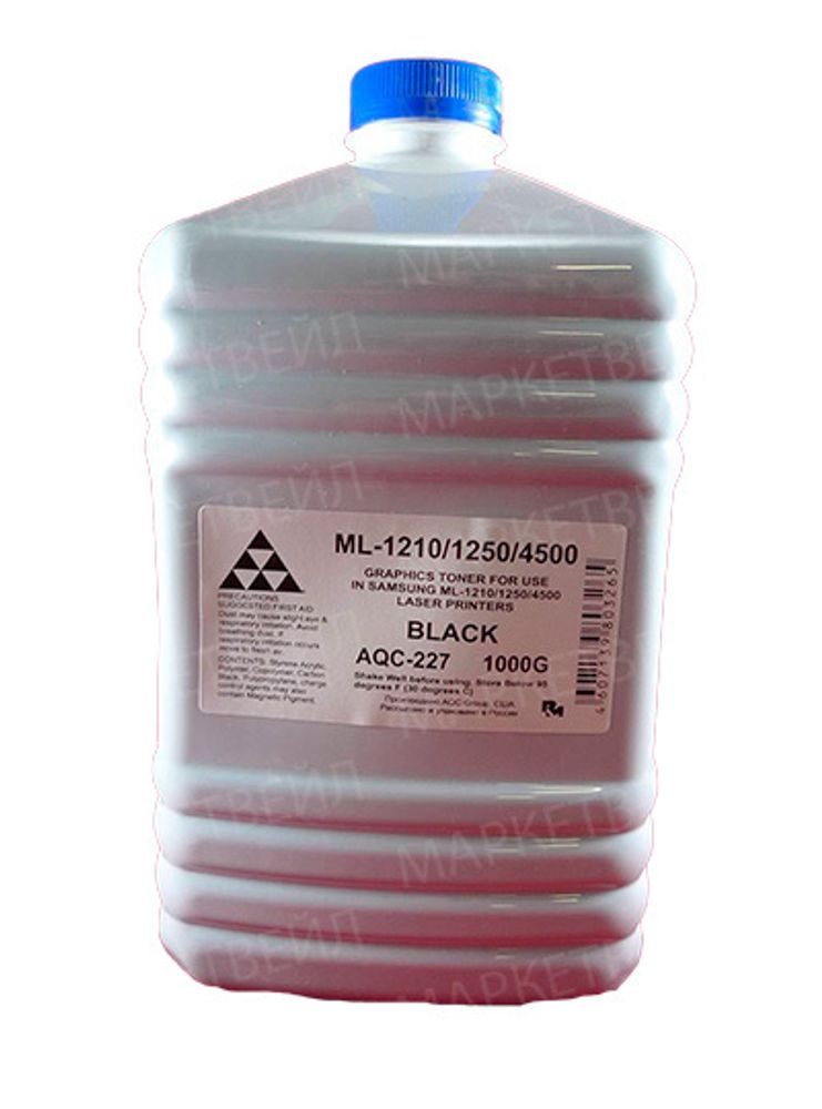 Тонер SAMSUNG ML-1210/1520/1610/40/60/1710/2010/216x/SCX-4x00/3x00 (1кг) (AQC-США) фасовка Россия