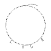 Колье Цепь Love