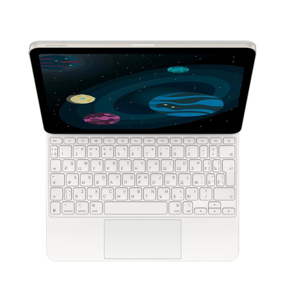 Клавиатура Apple Magic Keyboard для iPad Air 11" (M2, M3, M4 | 2024–2026) и Air 10,9" (Белый | White)