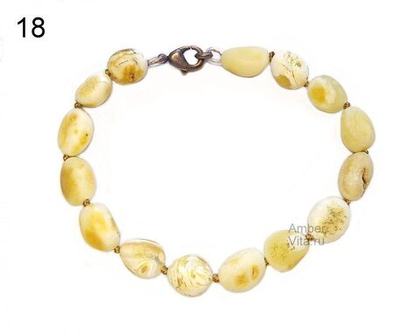 Уникальный браслет из природного балтийского янтаря