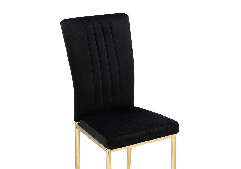 Стул на металлокаркасе Rek black / gold