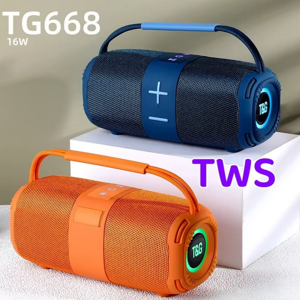 Беспроводная колонка TG-668 (16W/TF/USB/FM) RGB Light