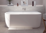Ванна акриловая матовая 180х80 Cezares METAURO-INT-Wall-180-80-60-W-MATT