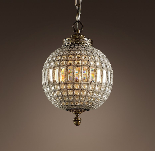 Подвесной дизайнерский светильник  19th C. Casbah Crystal Chandelier 12" by Restoration Hardware