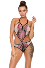 Боди-трикини из эластичной прозрачной вуали (Размер: L-XL) (Цвет: разноцветный)