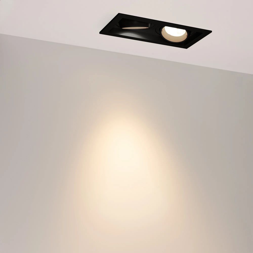 Светильник MS-VORTEX-BUILT-S210x117-2x20W Warm3000 (BK-BK, 40 deg, 230V) (Arlight, IP20 Металл, 5 лет) 058443