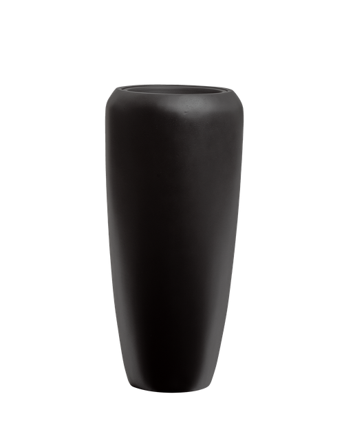 Кашпо TREEZ Effectory - Black Stone - Высокий конус Design - Антрацит